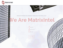 Tablet Screenshot of matrixintel.com